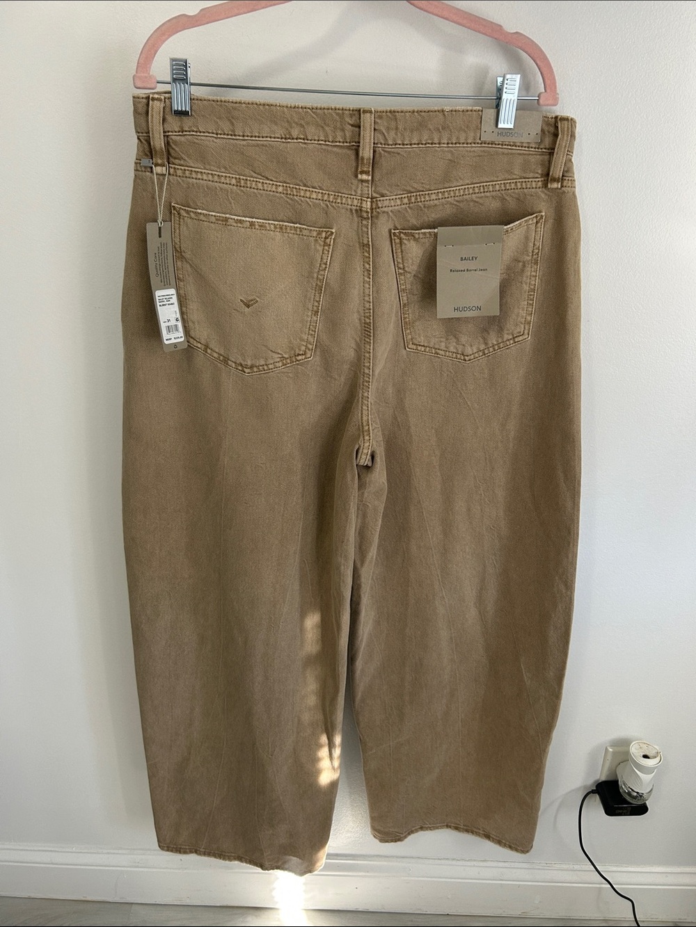 Hudson Bailey Relaxed Barrel Jeans Burnt Khaki - Picture 5 of 12